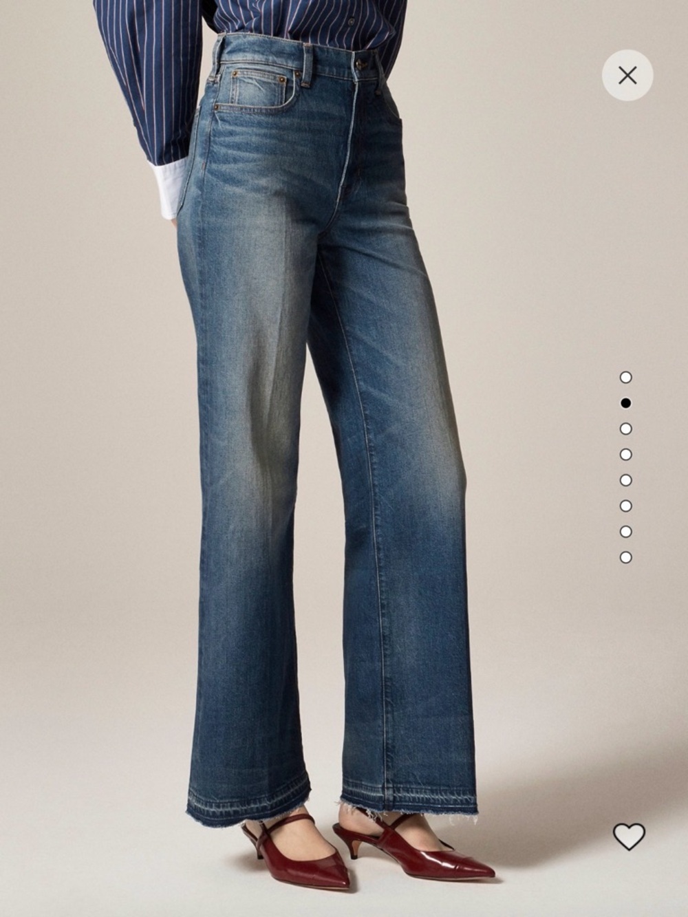 NWT J. Crew denim trouser jean Kate wash blue 28 - Picture 2 of 12